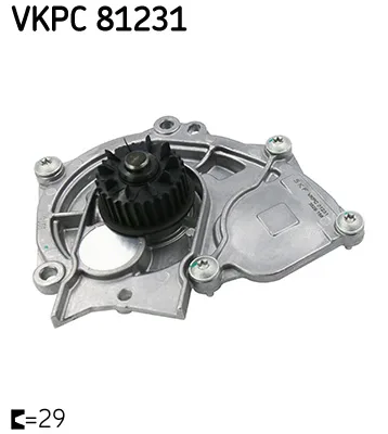 Водна помпа, охлаждане на двигателя SKF